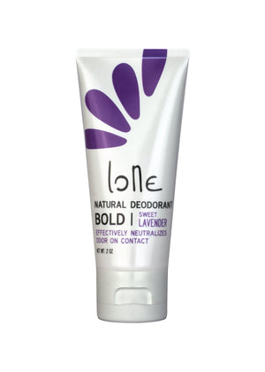 Bold Lavender Natural Deodorant. Baking soda free. Clean, non-toxic ingredients keep you smelling fresh all day!