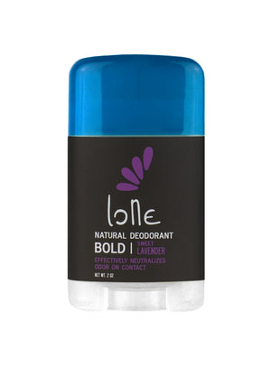 Bold Lavender Natural Deodorant. Baking soda free. Clean, non-toxic ingredients keep you smelling fresh all day!